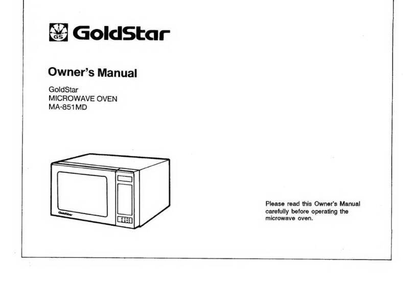 Goldstar MA-851MD User manual