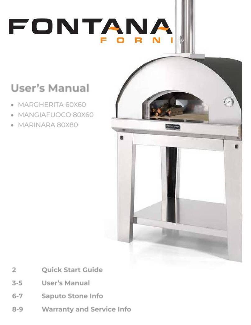 Fontana Forni MARGHERITA 60X60 user manual