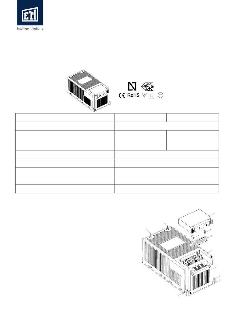 ETI UAL/CL2 Use and maintenance instructions