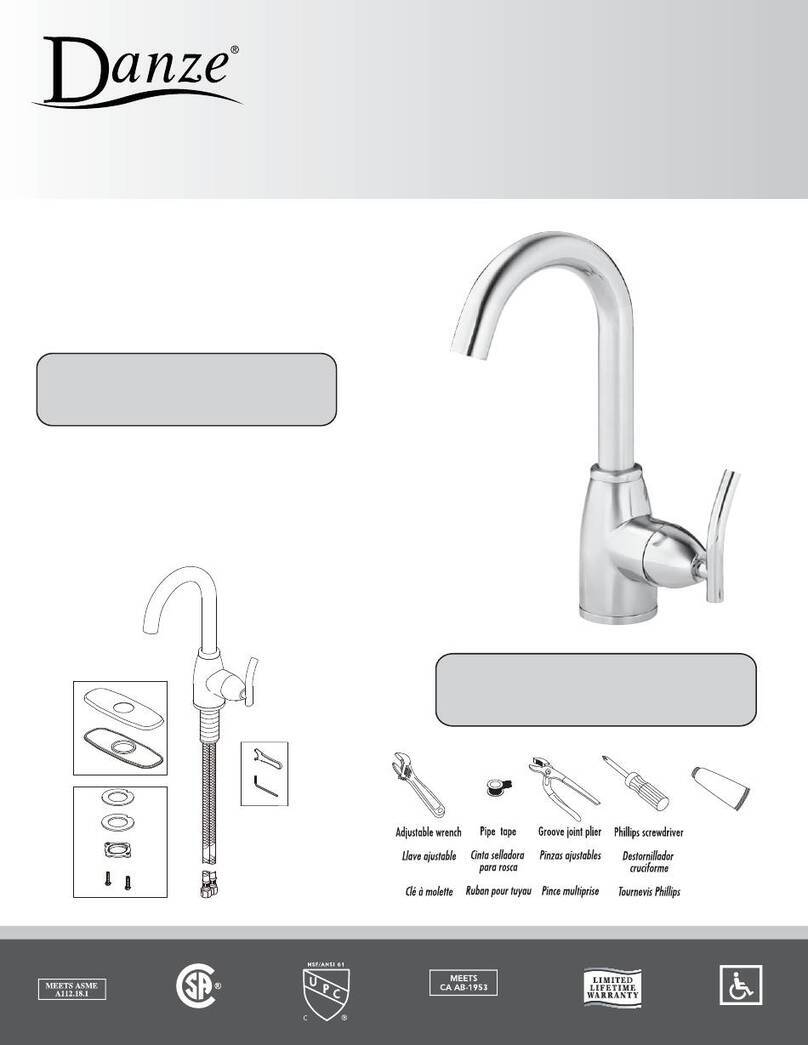 Danze D151554 installation instructions Danze D151554 installation instructions