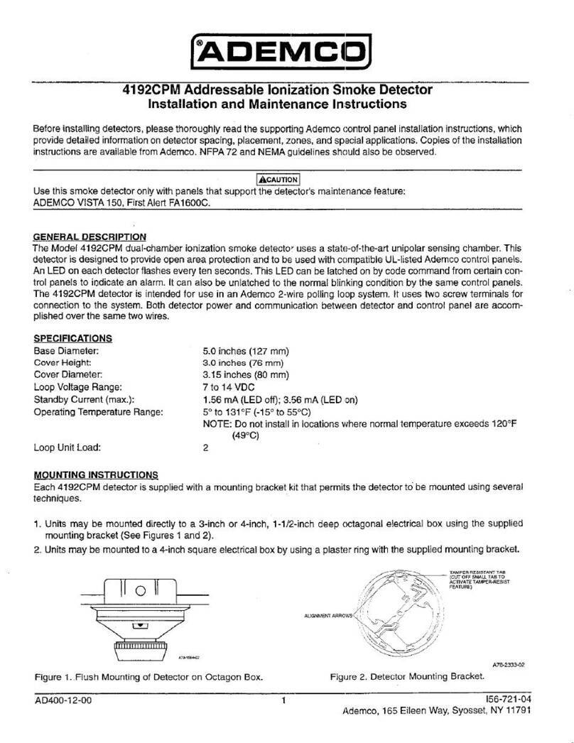 ADEMCO 4192CPM User manual