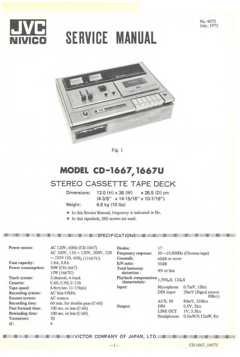 JVC NIVICO CD-1667 User manual