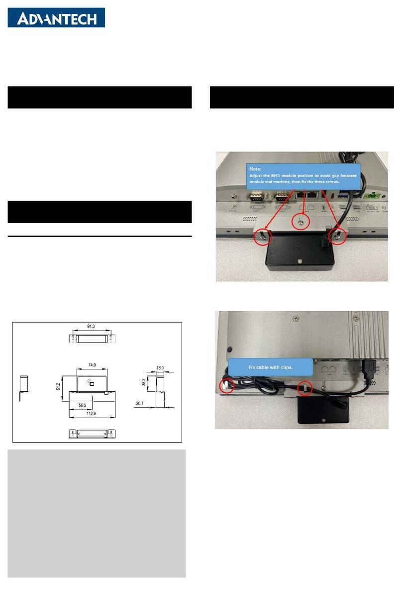 Advantech PPC RFID 98R3P300010 Startup manual Advantech PPC RFID 98R3P300010 Startup manual