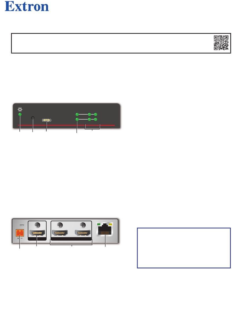 Extron electronics DA2 HD 8K L User manual