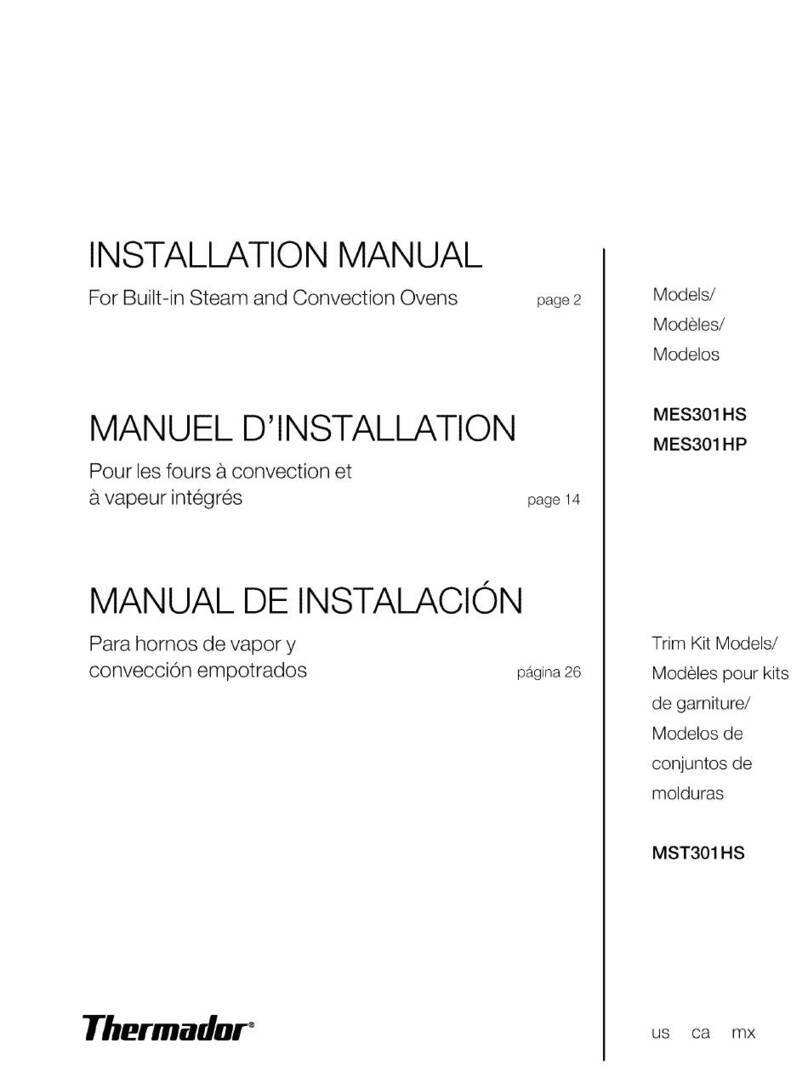 Thermador MES301HS installation manual Thermador MES301HS installation manual