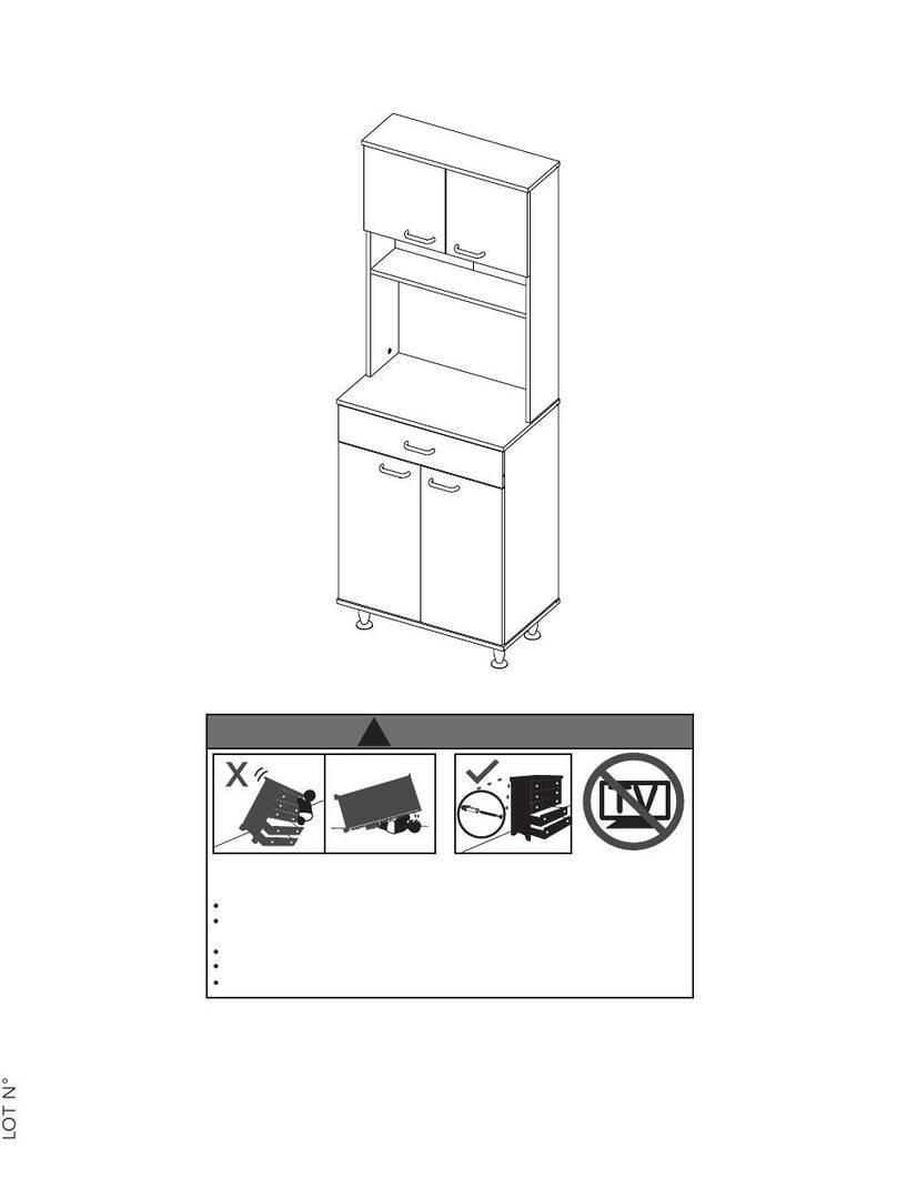 TUHOME Furniture DELLA 60 PANTRY CABINET User manual TUHOME Furniture DELLA 60 PANTRY CABINET User manual