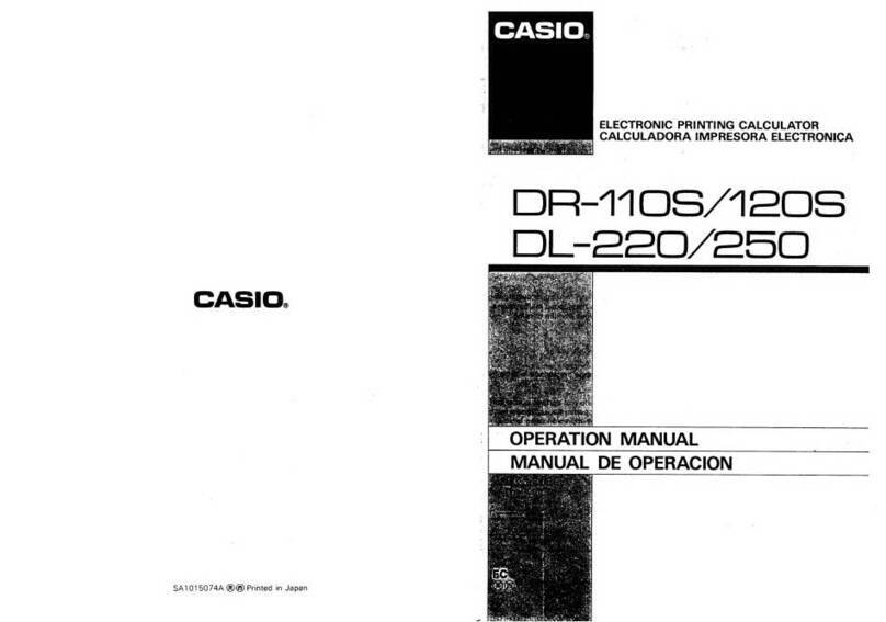 Casio DL-110S Operation manual