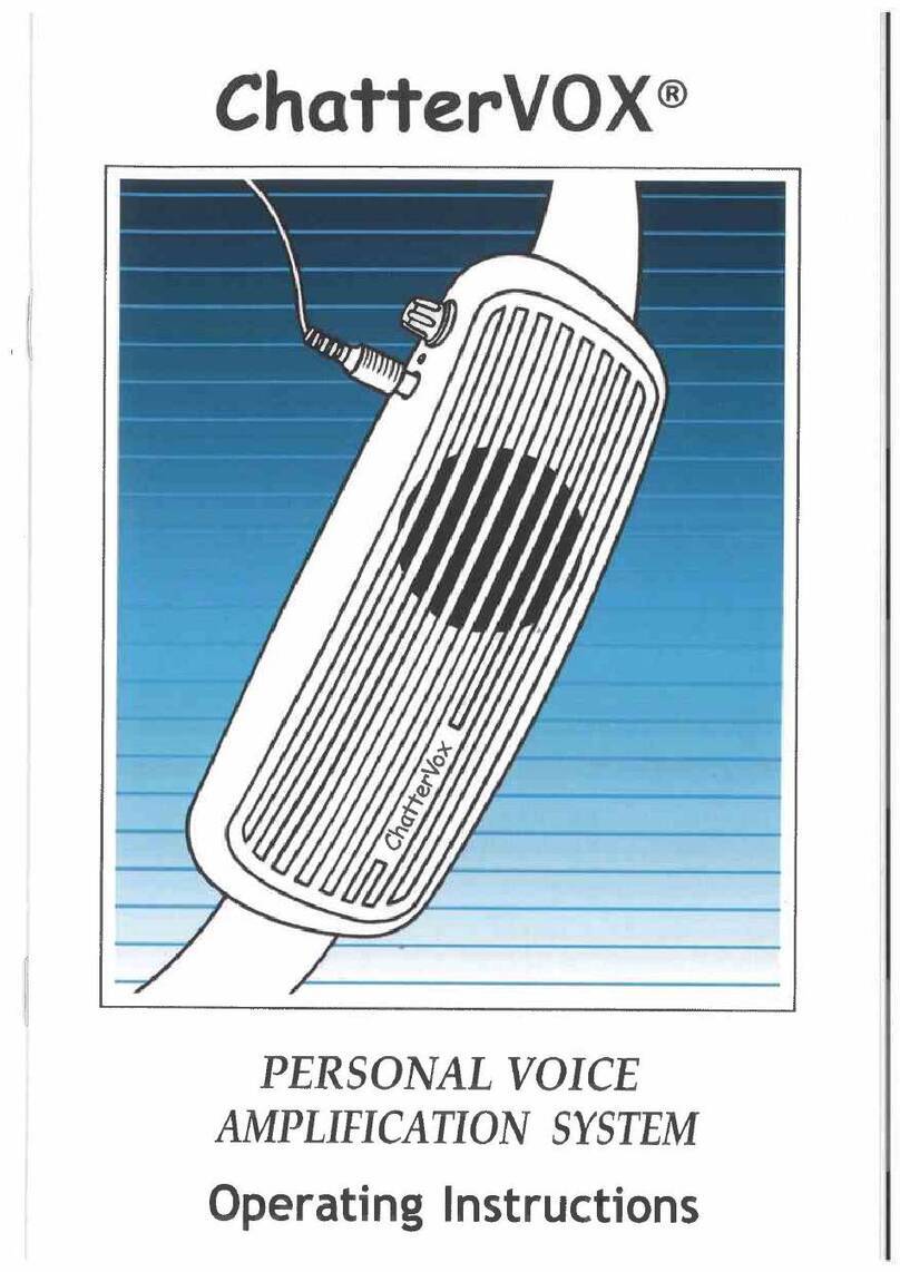 ChatterVox 100 operating instructions