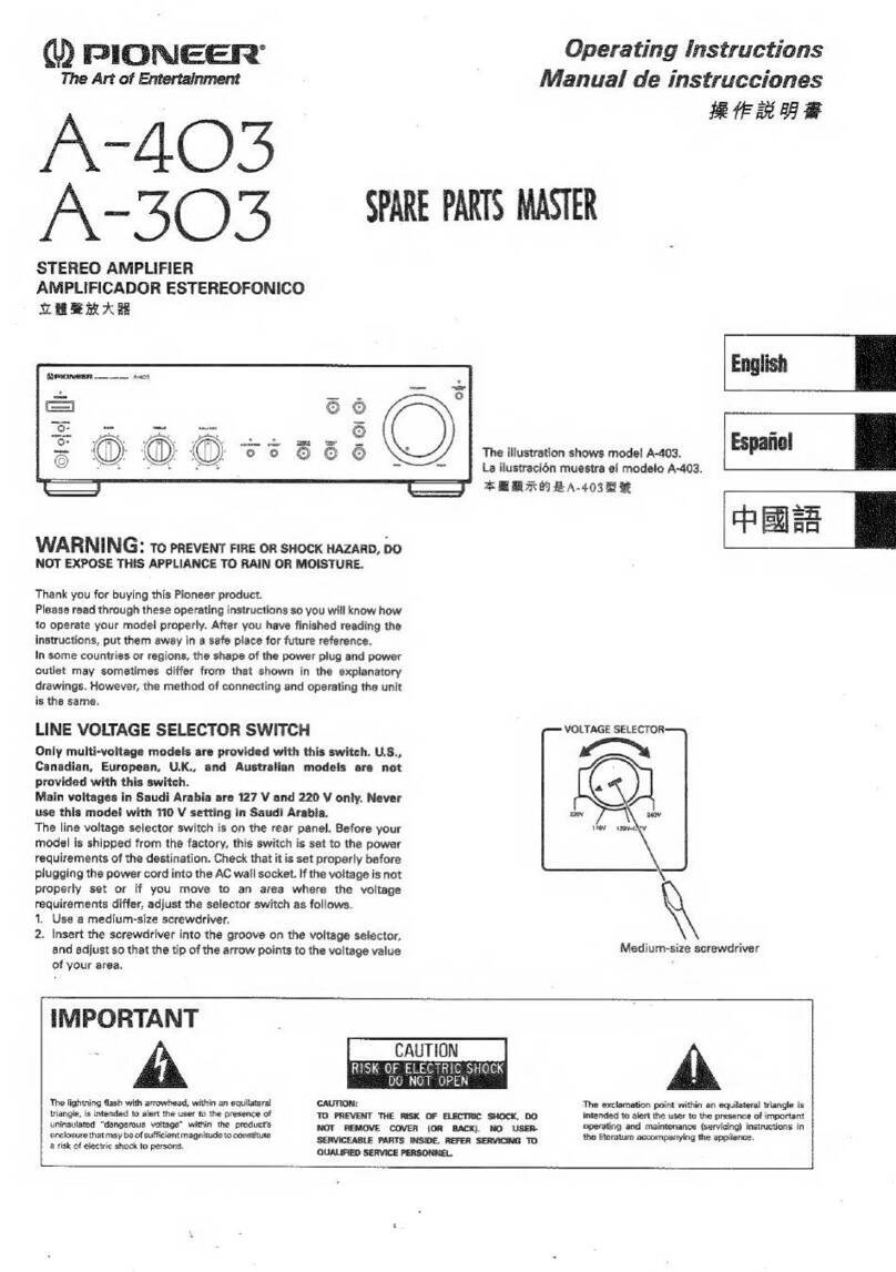 Pioneer A-403 User manual
