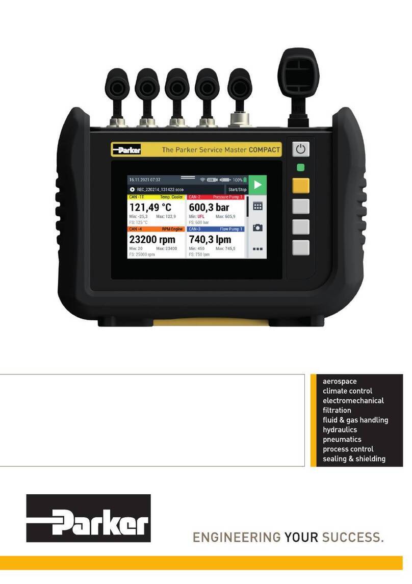 Parker Service Master COMPACT Quick reference guide