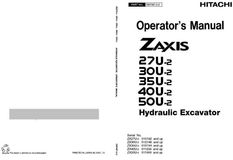 Hitachi ZAXIS 27U-2 User manual