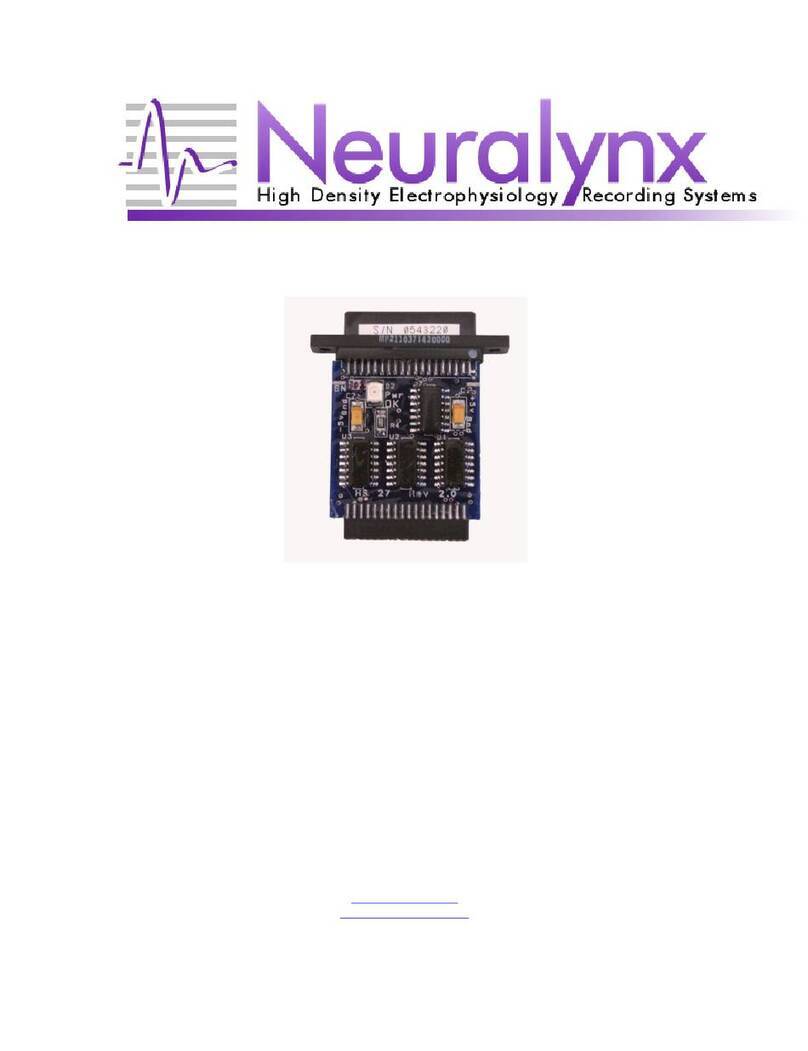Neuralynx HS-27 User manual