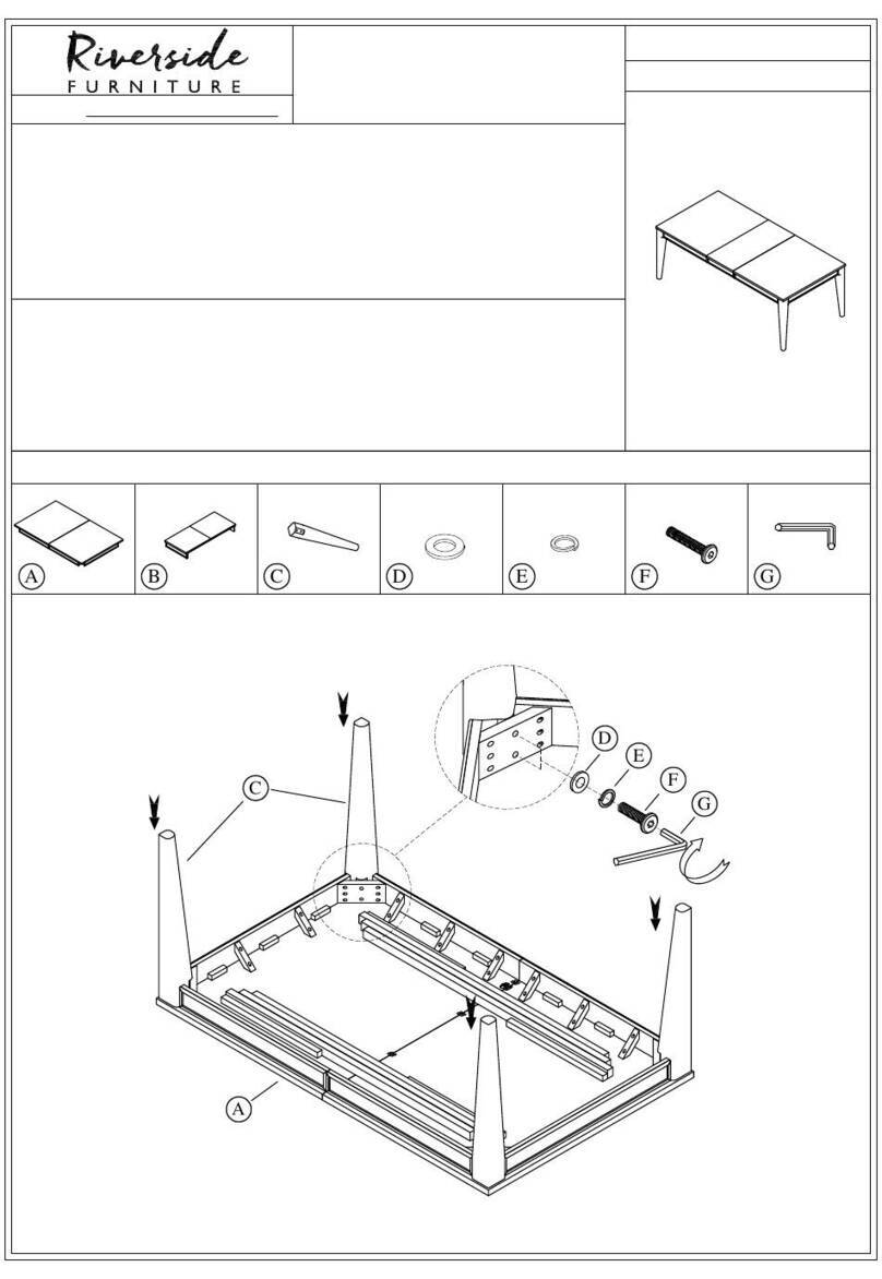 Riverside Furniture 27150 quick start guide Riverside Furniture 27150 quick start guide