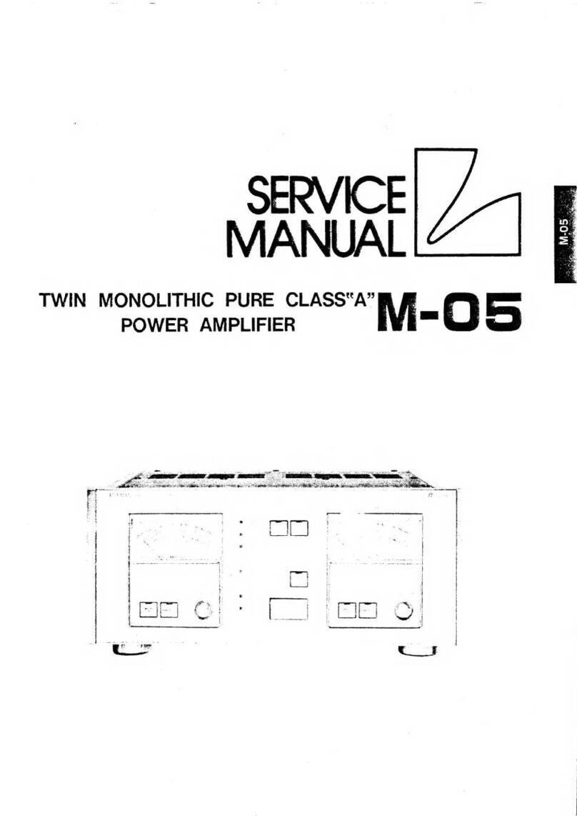 Luxman M-05 User manual