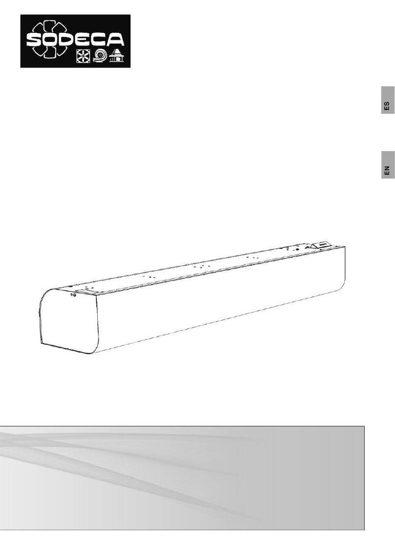 SODECA CORTINA COMERCIAL COM-B-100-V user manual