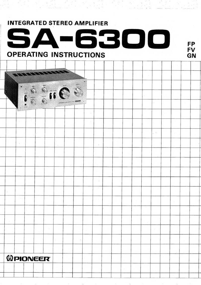 Pioneer SA-6300 operating instructions