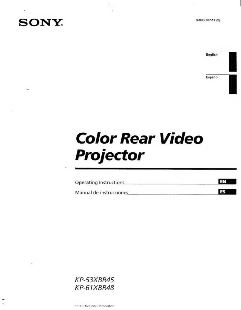 Sony KP-53XBR45 - 53" Projection Tv User manual