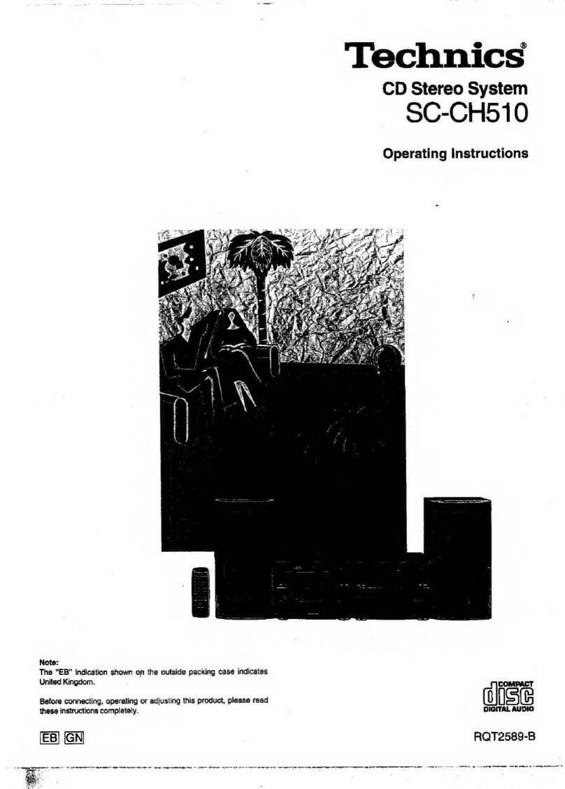 Technics SC-CH510 User manual Technics SC-CH510 User manual
