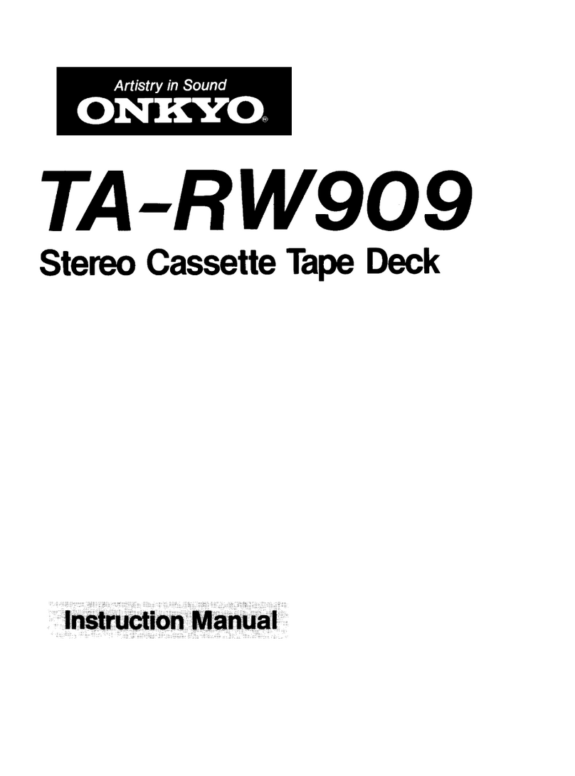Onkyo TA-RW909 User manual