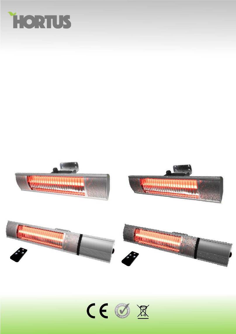 Hortus Golden Tube ZHQ1580-WM-RM-DT User manual
