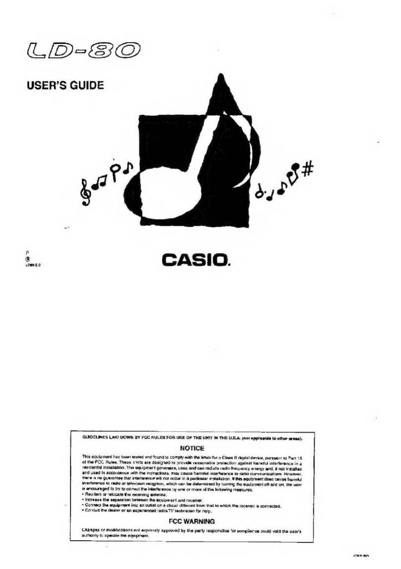 Casio LD-80 user guide