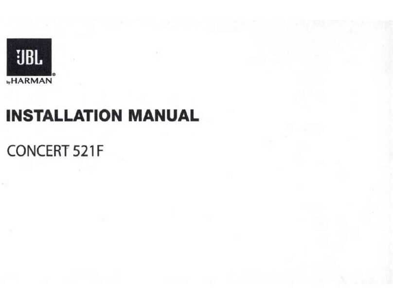 Harman JBL CONCERT 521 F User manual