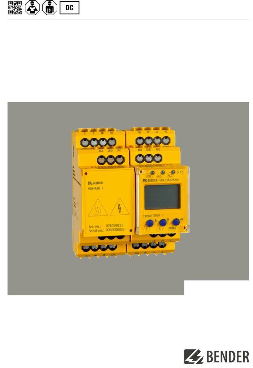 Bender ISOMETER isoCHA425HV User manual