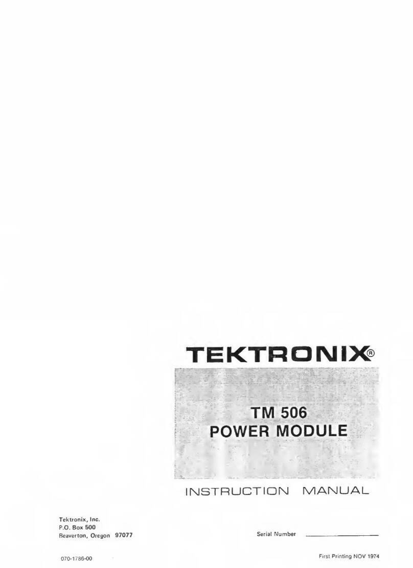 Tektronix TM 506 instruction manual