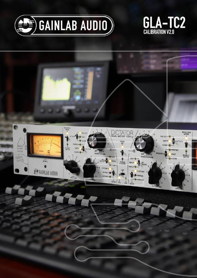 Gainlab Audio GLA-TC2 Calibration manual