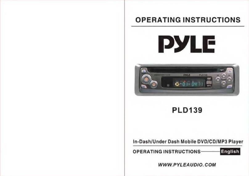 Pyle PLD139 operating instructions