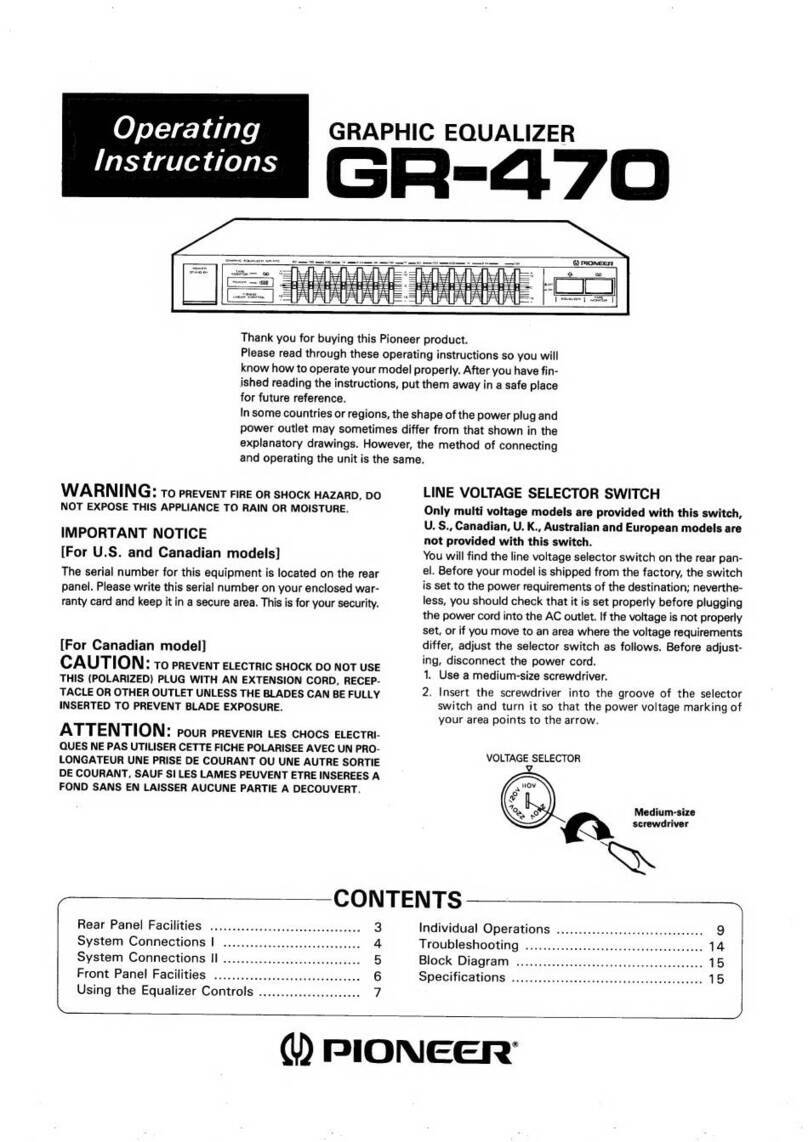 Pioneer GR-470 operating instructions