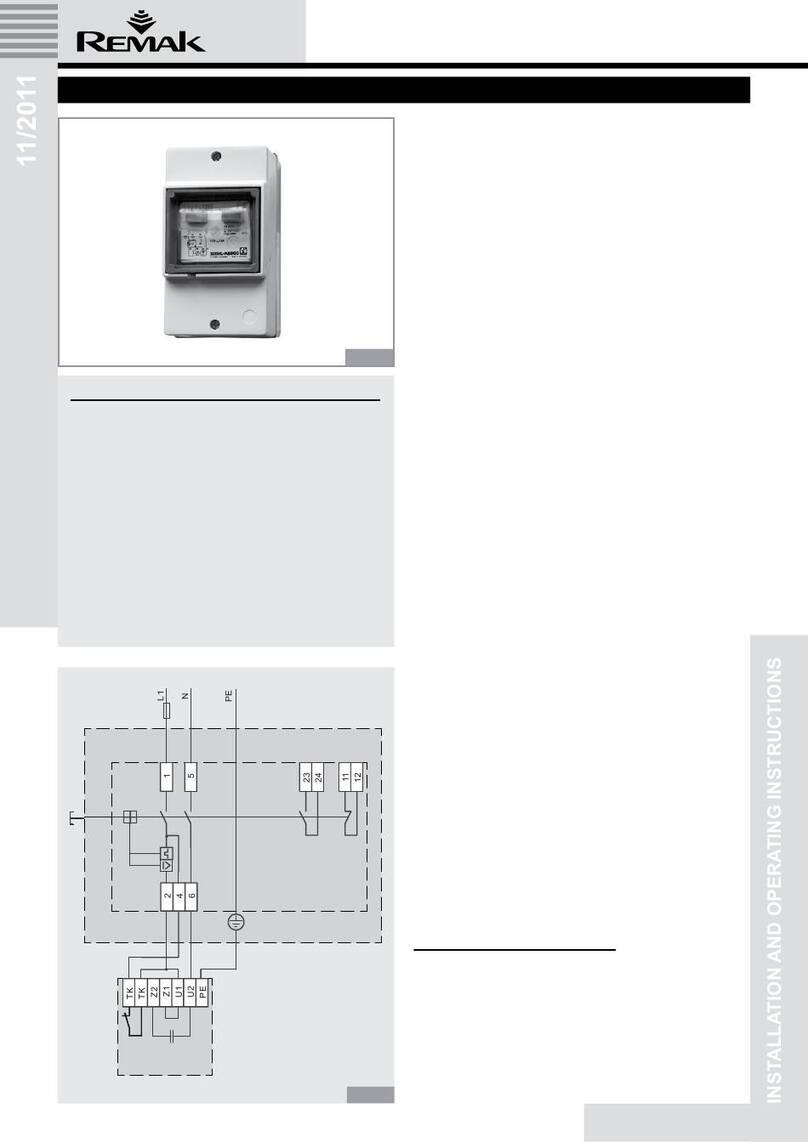Remak STE T10B Installation and operating instructions