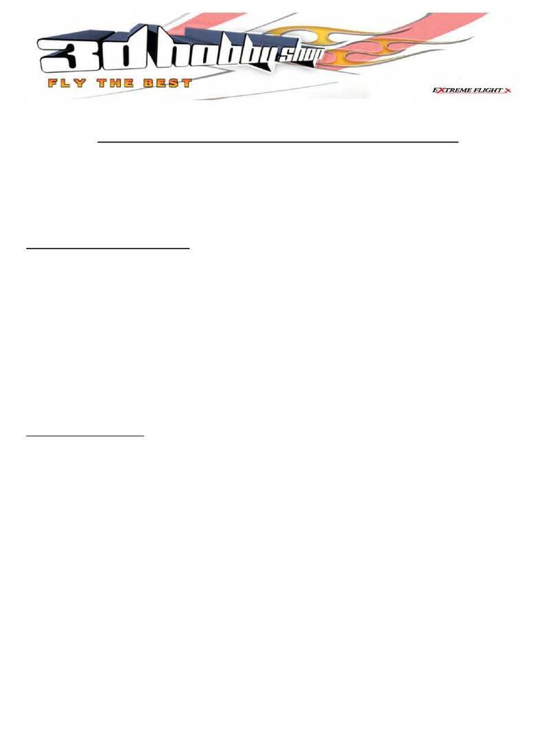 Extreme Flight RC 61 Extra 330 LT Assembly manual