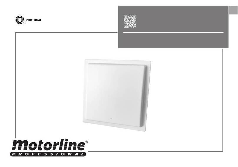 Motorline professional MA115 Operation and installation manual