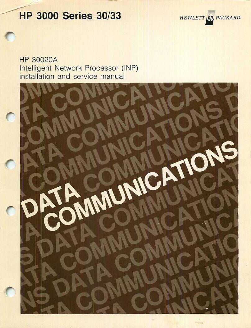 HP 3000 Series Installation and service manual