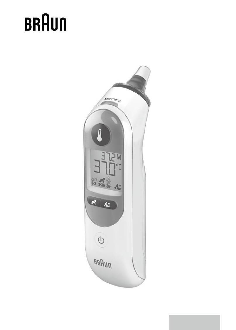 Braun ThermoScan 7+ quick start guide