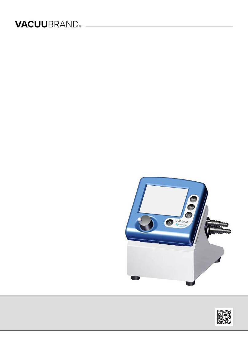 vacuubrand CVC 3000 Instructions for use