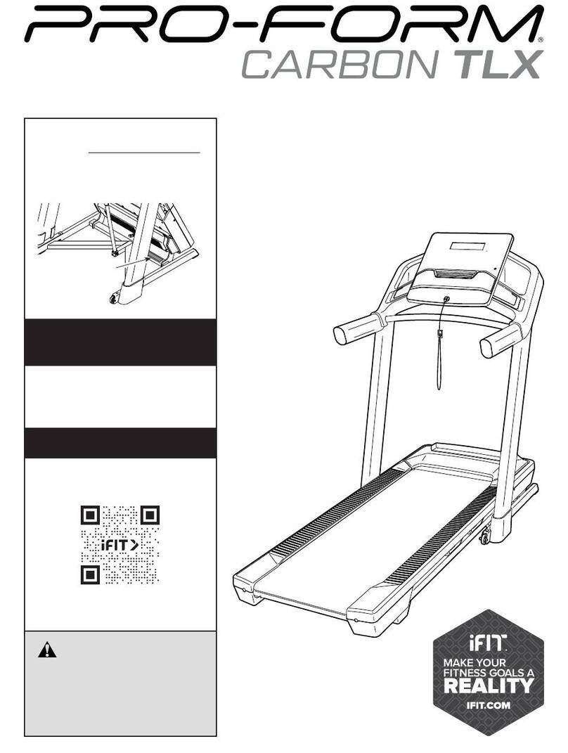 iFIT Pro-Form Carbon TLX PFTL90924.1 user manual