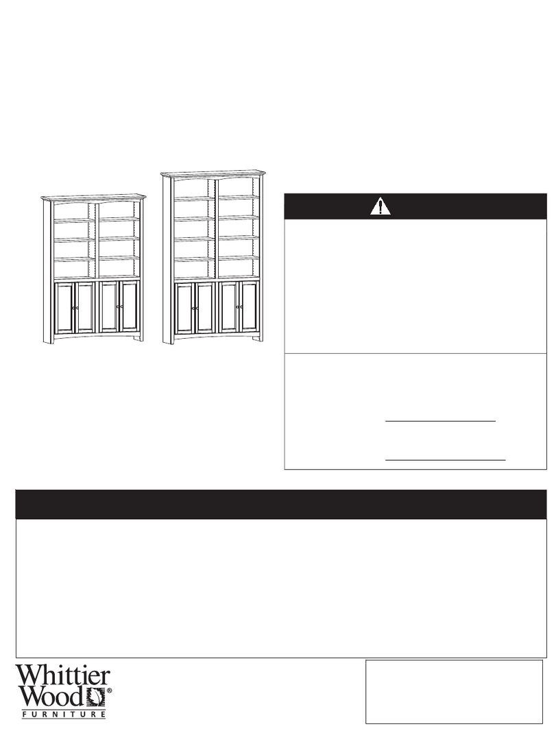 Whittier Wood Furniture McKenzie Alder 1555AUFb Assembly instructions