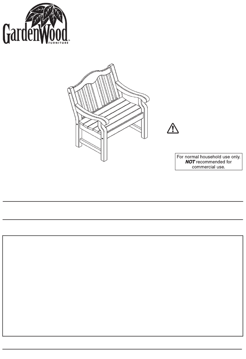 Garden Wood Furniture 85991KFRS1 manual