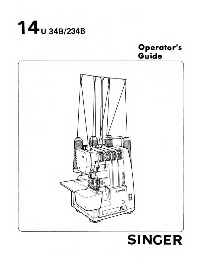 Singer 14U 34B Operator's guide