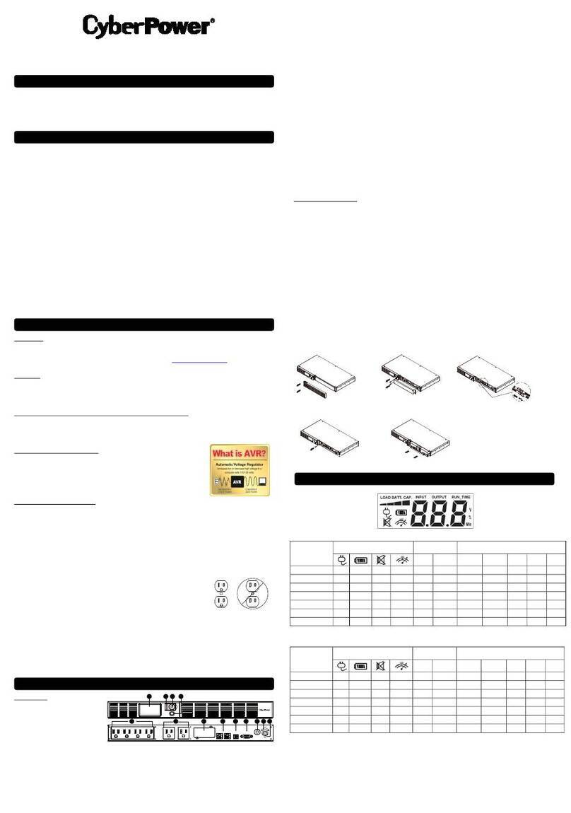 CyberPower OR700LCDRM1U User manual