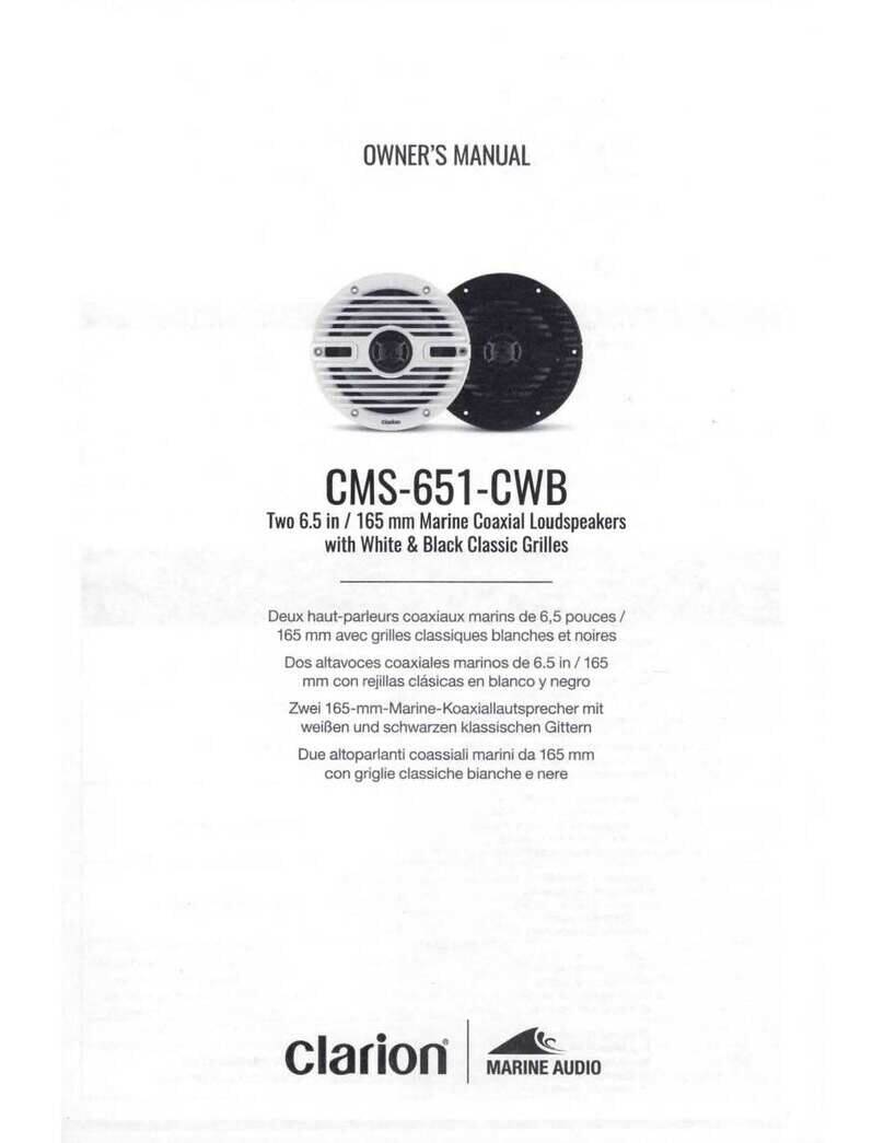 Clarion CMS-651-CWB User manual