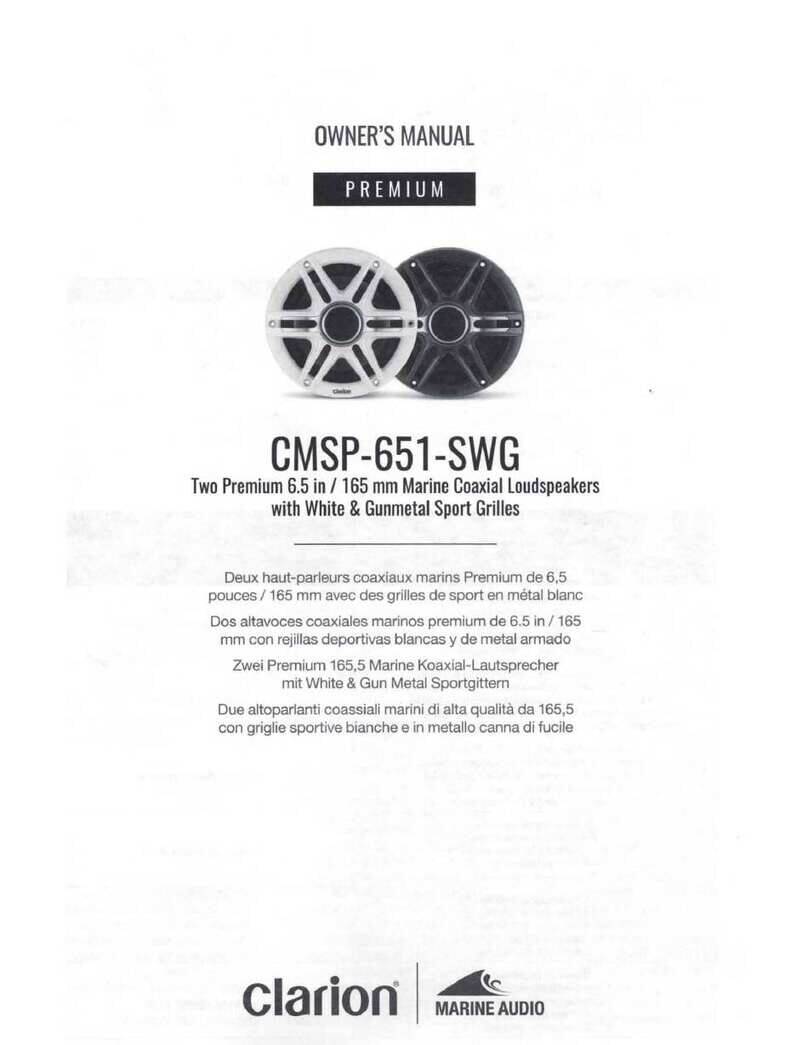 Clarion PREMIUM CMSP-651-SWG User manual