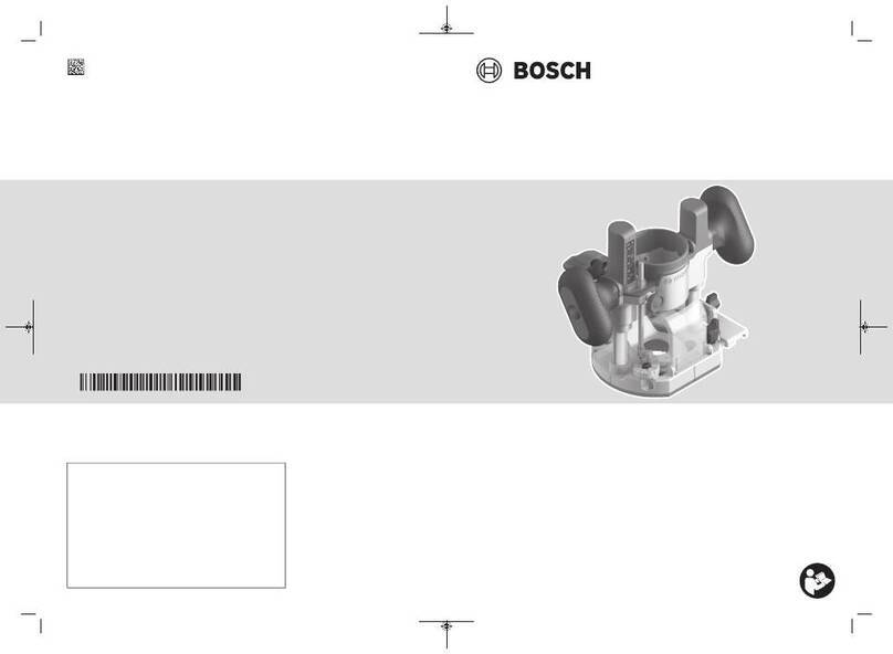 Bosch Router Plunge Base User manual