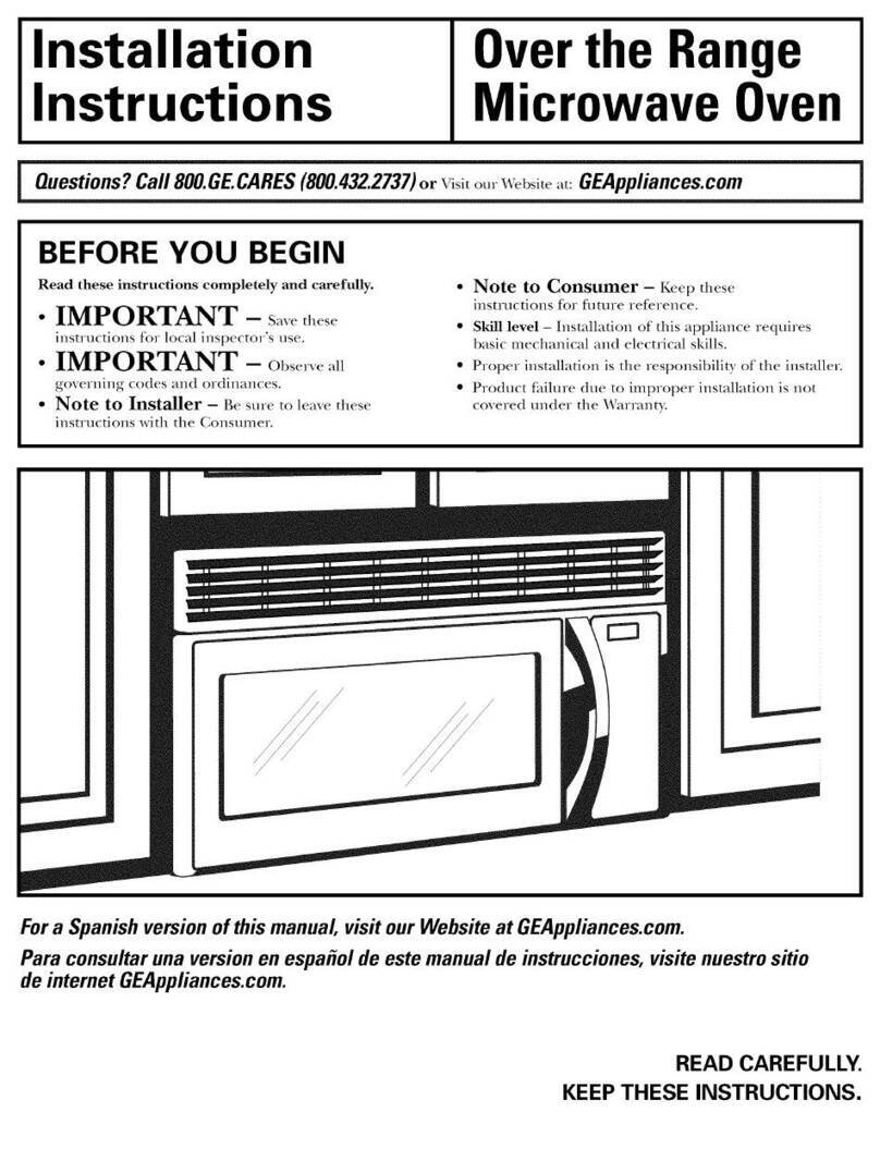 GE JVM1660CB002 User manual