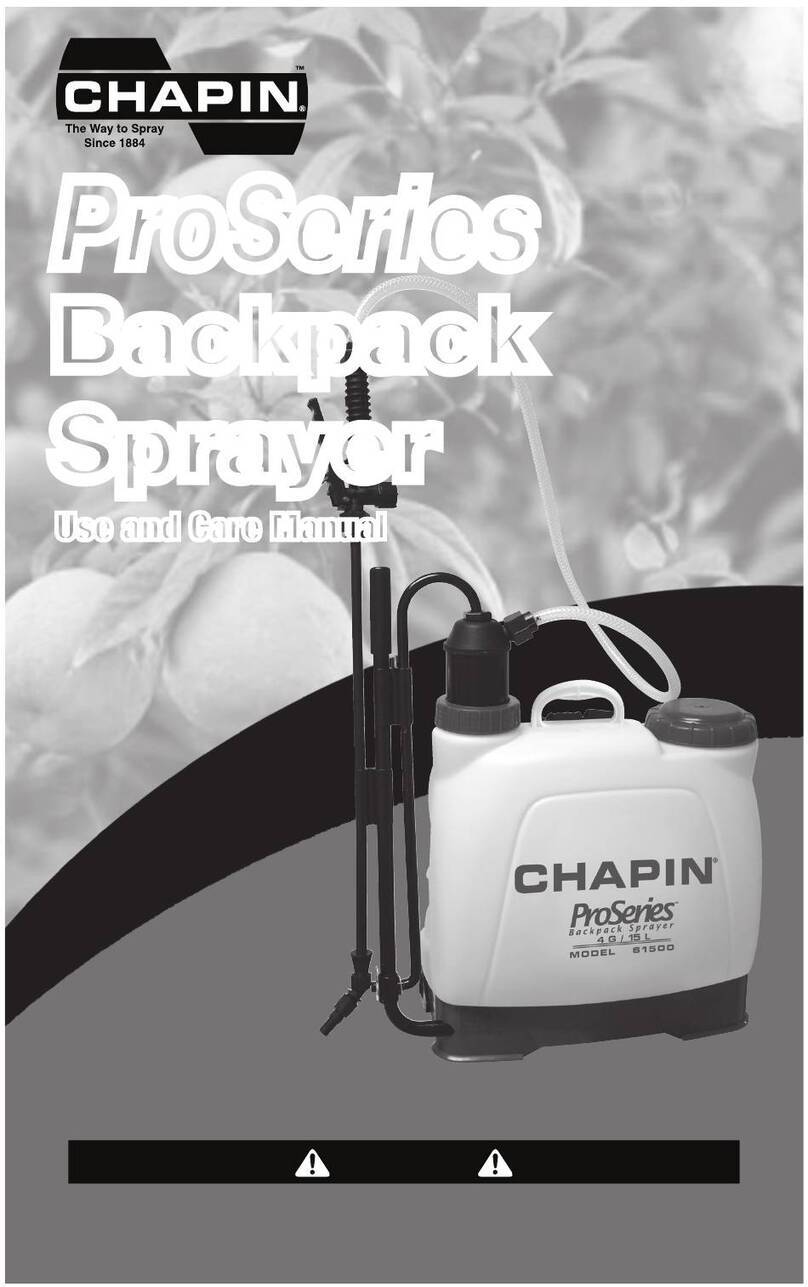Chapin Pro Series use and care manual