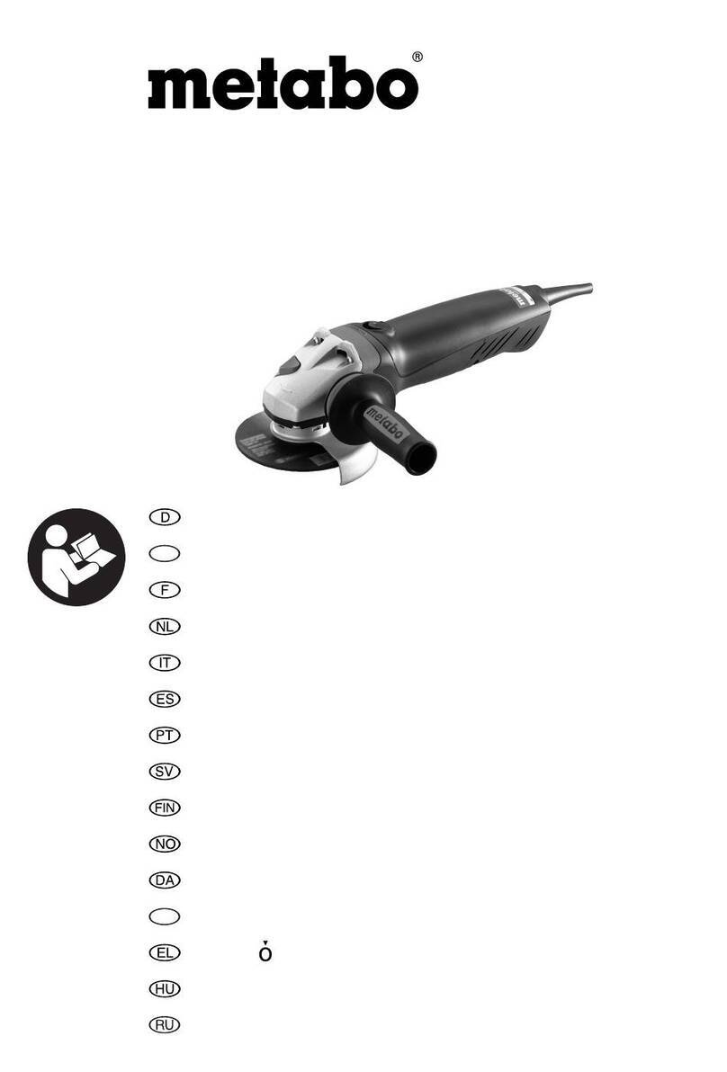 Metabo WBA 11-125 Quick Original instructions