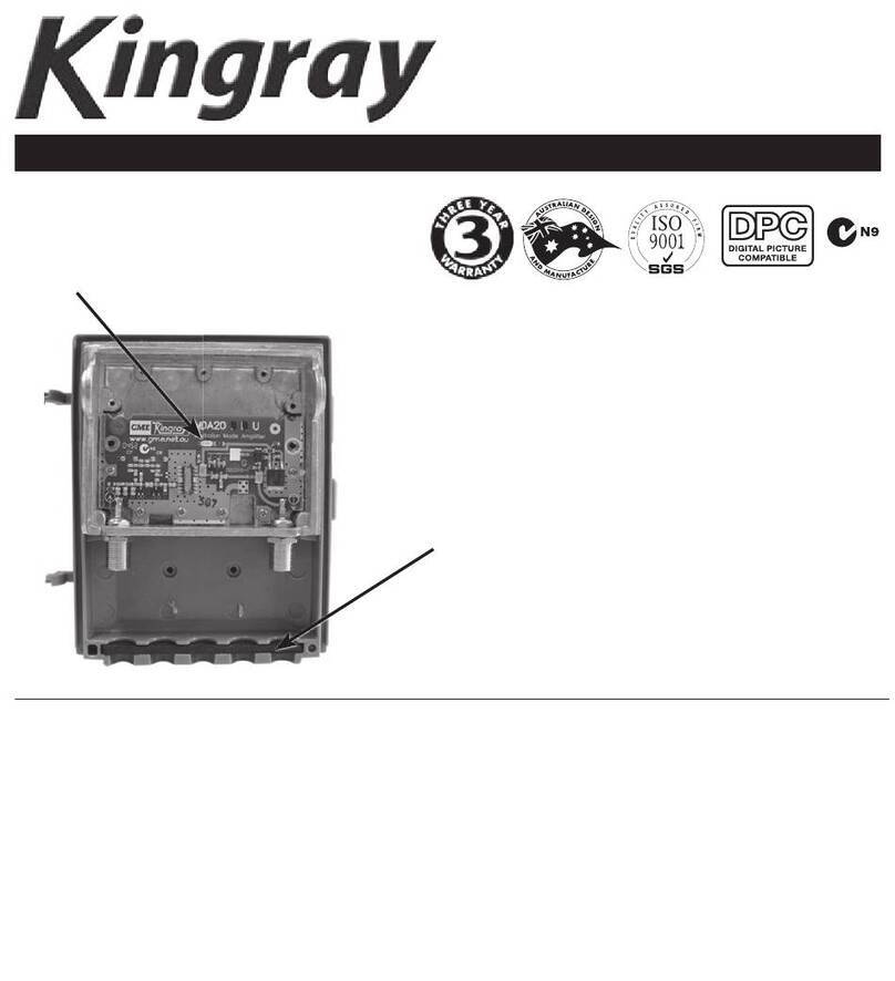 Kingray MDA20U installation manual