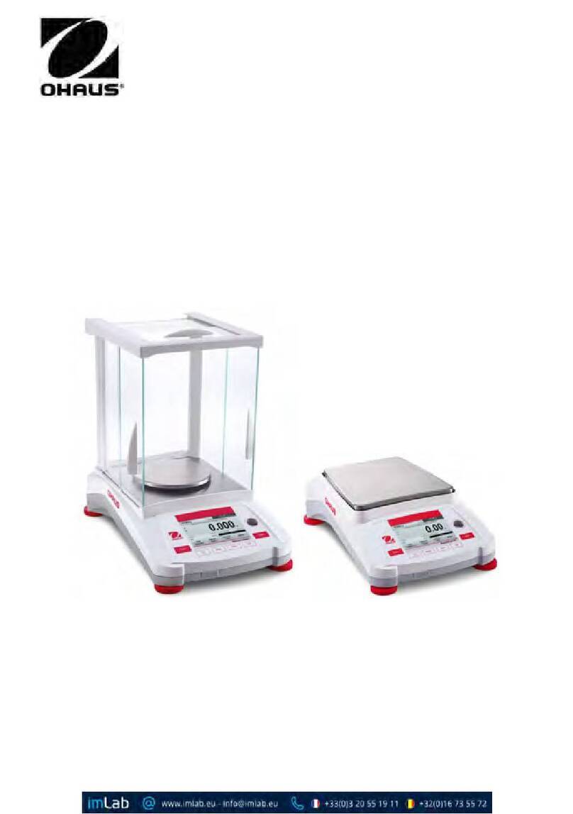 OHAUS Adventurer AX2201/E User manual